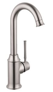 Hansgrohe Talis C 1.5 GPM HighArc Bar Faucet, Steel Optic