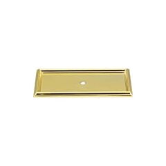 Atlas Homewares Campaign Rope Style 3-11/16" (94mm) Overall Length Polished Brass Backplate