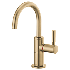 Brizo Instant Hot Faucet with Arc Spout, Luxe Gold