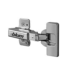 Blum Clip Top Hinge Press In, Full Overlay 95-Degree, Frameless Free Swing Cabinet Hinge, 45mm Screw Hole Distance 70T9580.TL