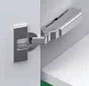 Grass Tiomos 110 Degree Half Overlay Press in Doweled Cabinet Hinge, 42mm Screw Distance