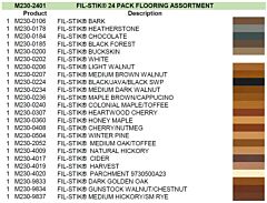 Mohawk Furniture Fill Stick (Fil-Stik) Putty Pencil Stick, 24 Pack Flooring Assortment