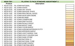 Mohawk Furniture Fill Stick (Fil-Stik) Putty Pencil Stick, 72 Pack Assortment #2