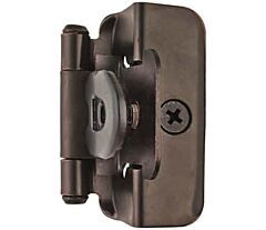 1/2in (13 mm) Overlay Double Demountable Oil-Rubbed Bronze Hinge - 2 Pack