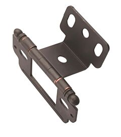 3/4 in (19 mm) Door Thickness Full Inset, Partial Wrap, Exposed, Ball Tip Oil-Rubbed Bronze Hinge