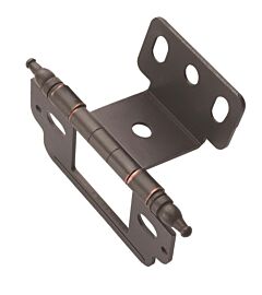 3/4 in (19 mm) Door Thickness Full Inset, Partial Wrap, 2-3/4 in (70 mm) Length Minaret Tip Oil-Rubbed Bronze Hinge