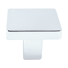 Advantage Series Satin Nickel 1-1/8 Inch (29mm) Length, 15/16 Inch (24mm) Projection Square Cabinet Knob, Berenson Hardware