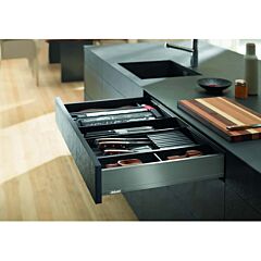 Blum Legrabox M 19-11/16" Standard Drawer Kit, Orion Gray, 88 lb Capacity kitchen bathroom cabinet hardware
