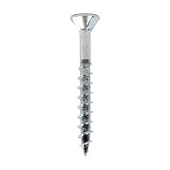  100 Pack # 8 x 1-1/2" Flat Head Square Drive Wood Screw, Course Thread with Nibs & Type 17 Point, Zinc (Screws)