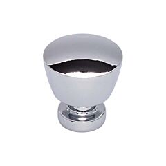 Allendale Contemporary, Modern Style Polished Chrome Knob, 1-1/8 Inch Diameter, Top Knobs