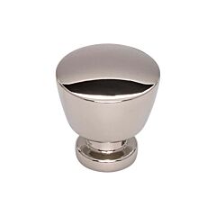 Allendale Contemporary, Modern Style Polished Nickel Knob, 1-1/4 Inch Diameter, Top Knobs